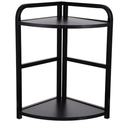 VOSAREA 1pc Kitchen Storage Rack Corner Seasoning Shelf Organizer for Home and Office Space-Saving Design Strong Bearing Capacity