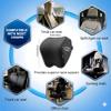 Crofy 2-Pack Car Neck Pillow, Softness Car Headrest Pillow for Driving with Adjustable Strap, 100% Memory Foam and Breathable Removable Cover, Comfortable Ergonomic Design, Black view 3