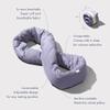 Huzi Infinity Pillow - Home Travel Soft Neck Scarf Support Sleep (Purple) view 3