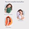 Huzi Infinity Pillow - Home Travel Soft Neck Scarf Support Sleep (Purple) view 4