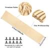 10-Pack Champagne 12 x 108 inches Long Premium Satin Table Runner for Wedding, Decorations for Birthday Parties, Banquets, Graduations, Engagements, Table Runners fit Rectange and Round Table view 2