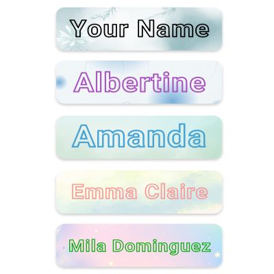 Customized Name Labels for Girls, Boys,Toddlers Babies and Kids,Personalized Name Sticker,Creative Name Sticker, Name Design,Waterproof, 100 ct. (Design Type-4)