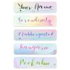 Customized Name Labels for Girls, Boys,Toddlers Babies and Kids,Personalized Name Sticker,Creative Name Sticker, Name Design,Waterproof, 100 ct. (Design Type-6) view 1