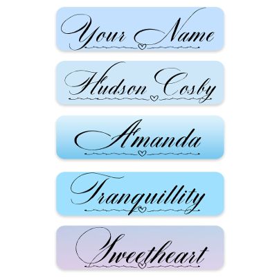 Customized Name Labels for Girls, Boys,Toddlers Babies and Kids,Personalized Name Sticker,Creative Name Sticker, Name Design,Waterproof, 100 ct. (Design Type-2)