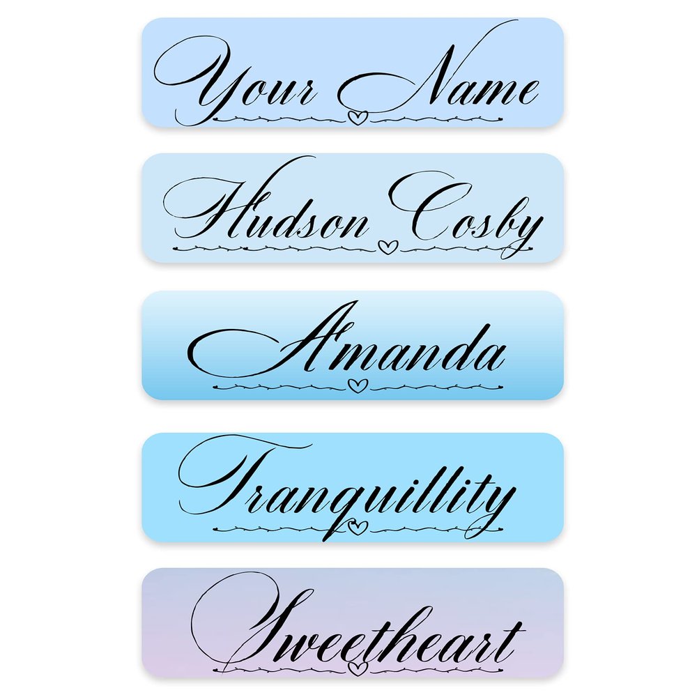 Customized Name Labels for Girls, Boys,Toddlers Babies and Kids,Personalized Name Sticker,Creative Name Sticker, Name Design,Waterproof, 100 ct. (Design Type-2)