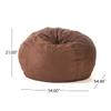 GDFStudio 5 Ft Suede Bean Bag view 3