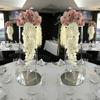 2 Pcs-31.5inch-Tall Vase Flowers Stand Wedding Table Centerpiece Decoration Bouquet Decor Pillar Floral Backdrop Stand for Party Marriage Elegant Chandelier Centerpiece Stands view 1