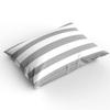 3 Piece Duvet Cover Set California King Size, Gray White Stripes Comforter Cover with Zipper Closure & Corner Ties Bedding Duvet Cover + 2 Pillow Sham view 2