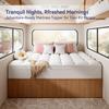 ELEMUSE RV Short Queen Mattress Topper for Back Pain, Extra Thick Mattress Pad Cover, Plush Soft Pillowtop with Elastic Deep Pocket, Overfilled Down Alternative Filling view 2