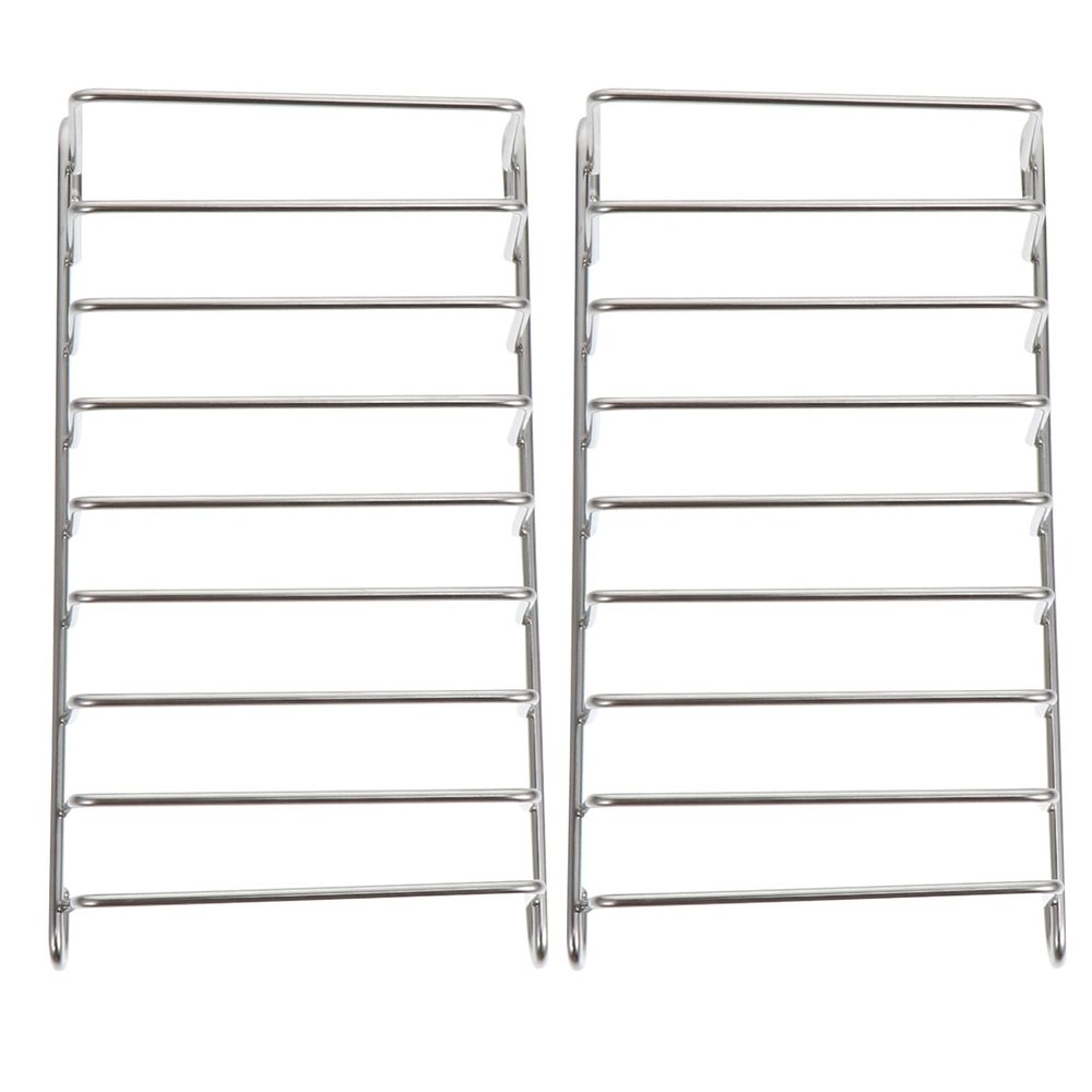 Cabilock 2pcs Stackable Air Fryer Rack Grease Catcher for Baking Cooking and Grilling Multi-Functional Oven Safe Kitchen Gadget