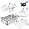 16" Roasting Pan with Rack, 7 PCS P&P CHEF Stainless Steel Turkey Roaster Lasagna Pan with Cooling Flat & V-shaped Baking Rack, Grilling Chicken Holder, Meat Shredding Claws, Dishwasher & Oven Safe view 2