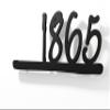 Artisan Modern House Numbers - Black with Black Acrylic - Contemporary Home Address - Number Sign - Door Number - Room Number (4 Numbers 6" / 15 cm, Glossy Purple) view 2