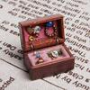 Acxico 1Pcs 1:12 Mini Miniature Wooden Jewelry Box Bedroom Accessories Mini Decor view 3