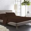 Queen Size Sheet Set-Queen Sheets Sets-Queen Sheet Set-Deep Pocket Queen Sheets-400 Thread Count Cotton Sheets Queen-4 Piece Sheet Set Queen-100% Cotton Sheets Queen Size Chocolate Solid Bed Sheets view 2