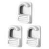 DOITOOL Punch-Free Mop Hooks Adhesive Broom Holder Wall Mount 3-Pack Strong Hook Rack for Household Tool Organization and Umbrella Storage 2.8X1.97X0.39 Inches view 1