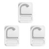DOITOOL Punch-Free Mop Hooks Adhesive Broom Holder Wall Mount 3-Pack Strong Hook Rack for Household Tool Organization and Umbrella Storage 2.8X1.97X0.39 Inches view 3