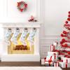 CUXWEOT Personalized Elephant Pink Christmas Stocking Customize Name Decor for Xmas Tree Fireplace Hanging Party 17.52 x 7.87 Inch view 2