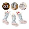 CUXWEOT Personalized Elephant Pink Christmas Stocking Customize Name Decor for Xmas Tree Fireplace Hanging Party 17.52 x 7.87 Inch view 3