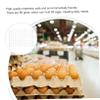 White Plastic Egg Storage Tray Organizer, Protective Multi Grid Holder view 3