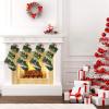 CUXWEOT Personalized Animal Fish Christmas Stockings Customize with Name for for Family Kids Pet Holiday Decorations Gift 17.52 x 7.87 Inch view 2
