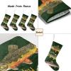 CUXWEOT Personalized Animal Fish Christmas Stockings Customize with Name for for Family Kids Pet Holiday Decorations Gift 17.52 x 7.87 Inch view 4