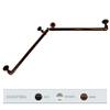 1" Blackout Corner Curtain Rod 28-48 inch - Bronze view 2