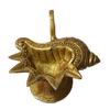 Handmade Indian puja Golden Oil lamp for Diwali Pooja Article akhand Diya for Pooja Purpose (Diya-14) view 1