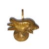 Handmade Indian puja Golden Oil lamp for Diwali Pooja Article akhand Diya for Pooja Purpose (Diya-14) view 3