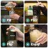Drinkmate OmniFizz Sparkling Water and Soda Maker, Carbonates Any Drink, CO2 Cylinder Not Included (Arctic Blue) view 4