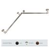 1" Blackout Corner Curtain Rod 28-48 inch - Satin Nickel view 2