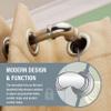 1" Blackout Corner Curtain Rod 28-48 inch - Satin Nickel view 4