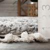 nuLOOM Selah Geometric Shag Runner Rug, 2' 6" x 6', Grey view 3