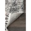 nuLOOM Selah Geometric Shag Runner Rug, 2' 6" x 6', Grey view 4
