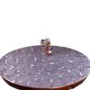 2.0mm PVC Tablecloth Transparent Table Cover Mat Home Kitchen Plastic Soft Glass Cloth Waterproof Table Cloth/Table Covers for Garden Furniture - Cosmos Flower (Dia. 70/80/90/100cm) view 1
