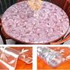 2.0mm PVC Tablecloth Transparent Table Cover Mat Home Kitchen Plastic Soft Glass Cloth Waterproof Table Cloth/Table Covers for Garden Furniture - Cosmos Flower (Dia. 70/80/90/100cm) view 3