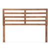 BOWERY HILL Full Size Wood Headboard, 56 in x 50 in, Rubberwood and Engineered Wood, Walnut Finish, Modern Wide Slat Design, Adjustable Height Options, Contemporary Bedroom Furniture view 4