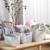 Storage Basket Organizer with Handle | Storage Bin | Home Storage, 20 Liter, Set of 2, White view 2