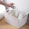 Storage Basket Organizer with Handle | Storage Bin | Home Storage, 20 Liter, Set of 2, White view 3