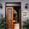 12" Round Wooden Sign for Front Door Decor Welcome to Our Beautiful Chaos Wood Plaque Door Hanger for Farmhouse Living Room Bedroom Dining Room Kitchen Garden view 3