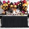 14ft Black Tulle Table Skirt for Rectangle Table or Round Tables Tutu Table Cloth for Birthday Party Baby Shower Wedding Parties Dessert Buffet Banquet Decorations view 3