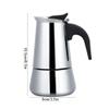 Coffee Pot, Portable Stainless Steel Coffee Pot Moka Espresso Maker Mocha Pot 100ml/200ml/300ml/450ml(200ml) view 2