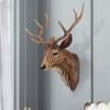 LJYT Lucky Deer HeadHome Retro Style Deer Head,Stag Head Wall Mount,Imitation Deer Head Wall Decoration,Lucky Deer Head Wall Decoration (Color : Natural, Size : 402856cm) view 3