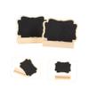 EXCEART 10 Pack Mini Chalkboard Signs Wooden Frame Blackboard Message Boards Perfect for Kitchen Party Wedding Decor view 4
