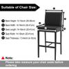 PiccoCasa Waterproof Bar Stool Covers, Faux Leather Pub Counter Height Side Chair Covers with Elastic Band White 1Pcs view 3