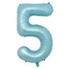 40 Inch Big Helium Number 0-9 Light Blue Foil Balloons 1st Mylar Birthday Baby Shower Wedding Party Decoration (40 inch Light Blue 5) view 1