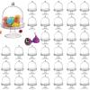 Okllen 36 Pack Mini Cake Plate with Lid, Plastic Cupcake Stand Dome Cover, Clear Small Cake Display Stand for Chocolate, Dessert, Wedding, Birthday, Baby Shower, Tea Party Supplies view 1