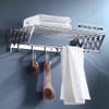 GXFWJD Bathroom Folding Drying Rack/Retractable Rack/Towel Rack/sus304stainless Steel Towel Bar Wall-Mounted Multiple Sizes for Clothes and Towels for Use in Laundry Room Or Garage view 2