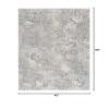 HomeRoots 100% High Grade Polypropylene 4 x 6 Blue Abstract Circular Motifs Area Rug view 2
