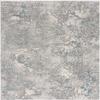 HomeRoots 100% High Grade Polypropylene 4 x 6 Blue Abstract Circular Motifs Area Rug view 3