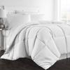 Archu Sheets 1-Pc Comforter 100% Egyptian Cotton, 600 Thread Count 200 GSM Fiber Fill - Olympic Queen White Solid view 1
